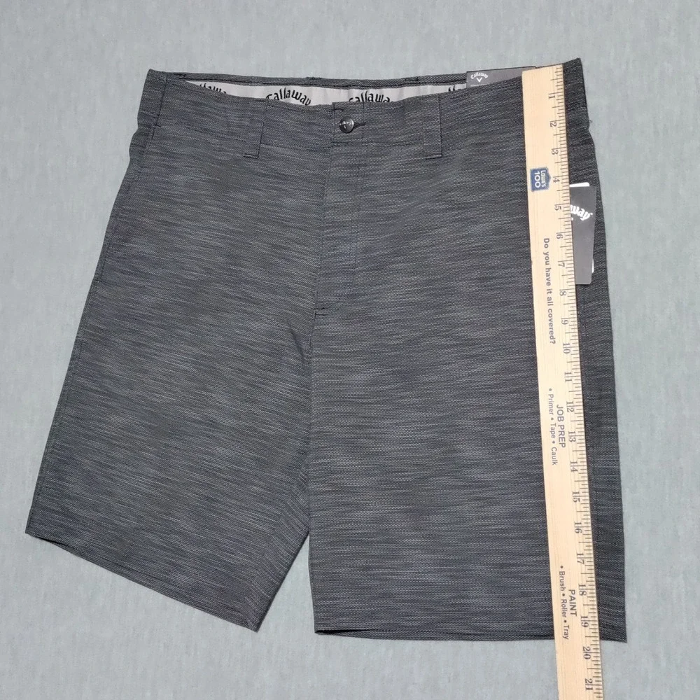 Callaway Men's‎ 34 Opti-Dri Moisture Wicking Stretch Short Caviar Gray NWT